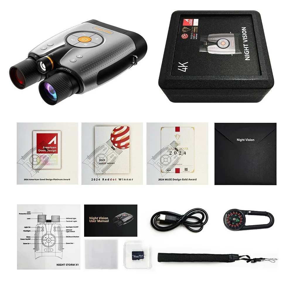 2026 new high-definition true 4KWifi infrared night vision device telescope outdoor bird watching camping