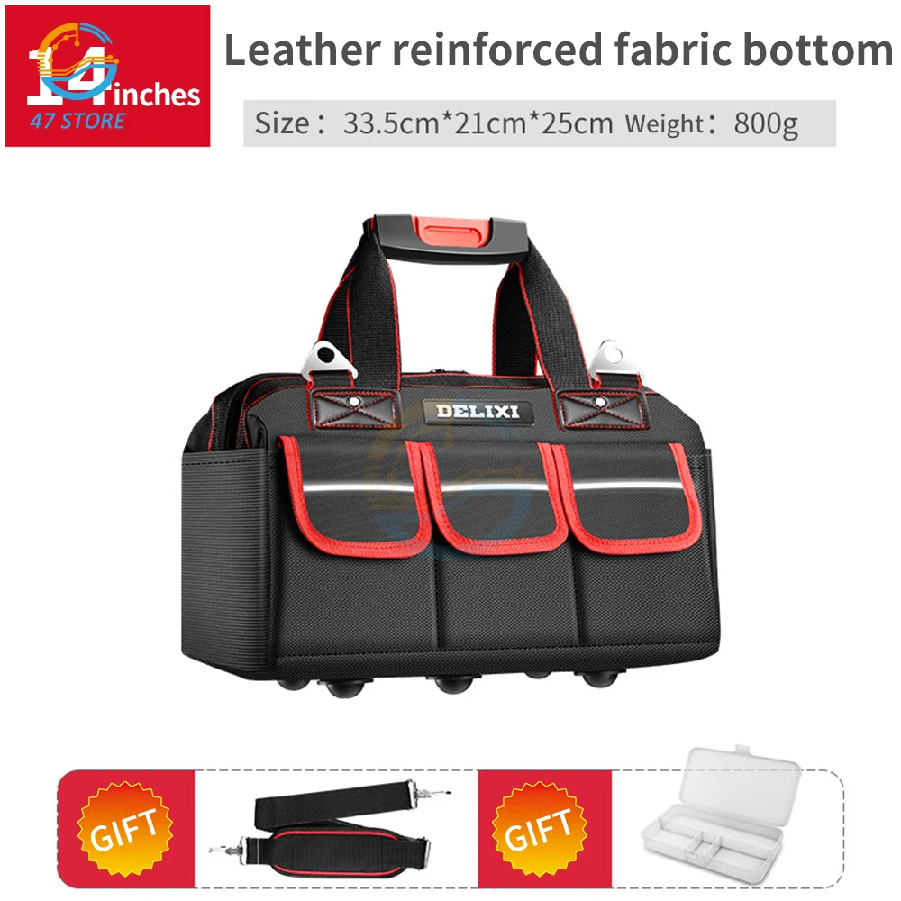 Tool Bag Multifunctional Maintenance Canvas Storage Bag Electrician Woodworking Thickened Portable Large Oxford Cloth Bag