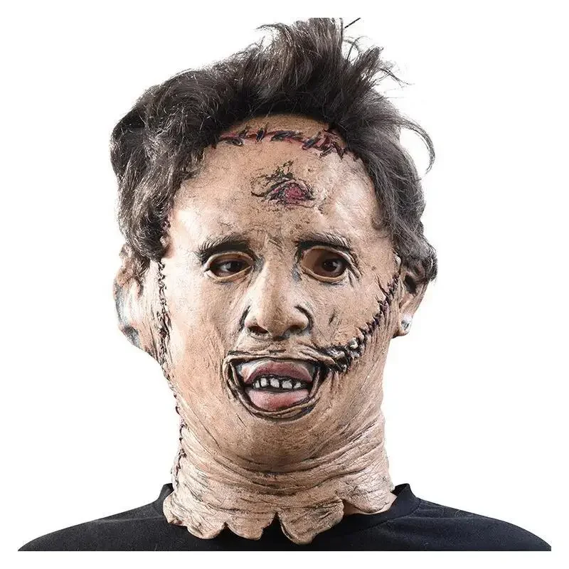 Halloween Horror Carnival Exclusive Leatherface Latex Mask Texas Chainsaw Massacre Stage Cosplay Prop