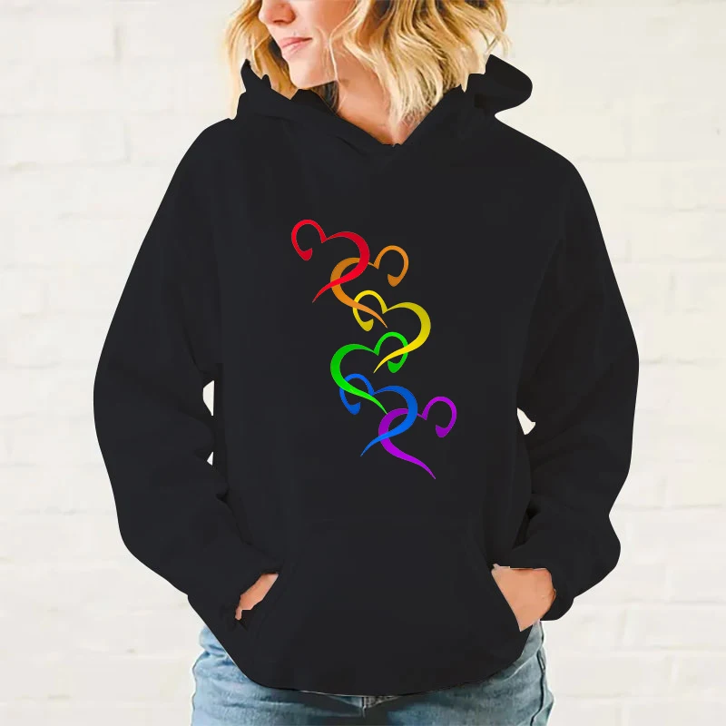 

y2k hoodies Lgbt Love Hoodies For Women Autumn And Winter Casual Sports Ladies Hoodie Top