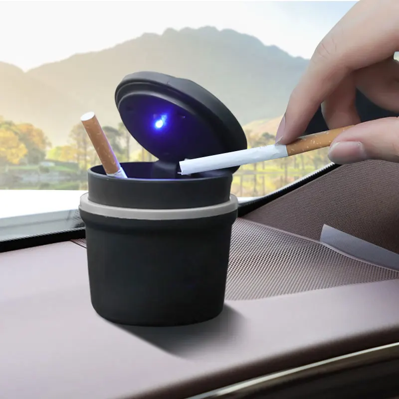  المحمولة سيارة LED منفضة سجائر العالمي السيارات منفضة سجائر السجائر الرماد أصحاب كوب لهوندا سيفيك XR-V HR-V مدينة أوديسي سبيور CRV #2