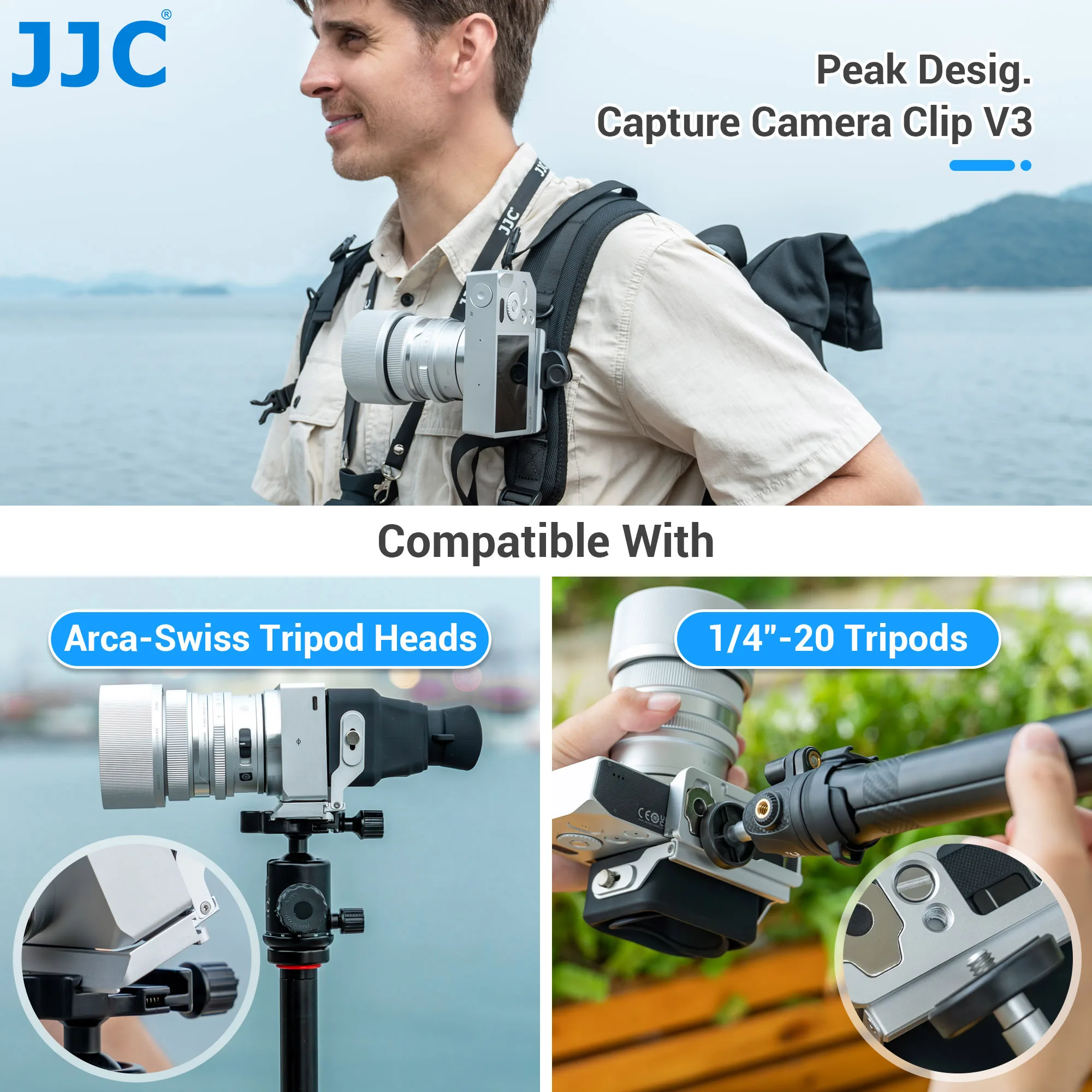 JJC Visor LCD plegable 3X Extensor de cámara Ocular para cámara Sigma BF Compatible con placa tipo Arca-Swiss