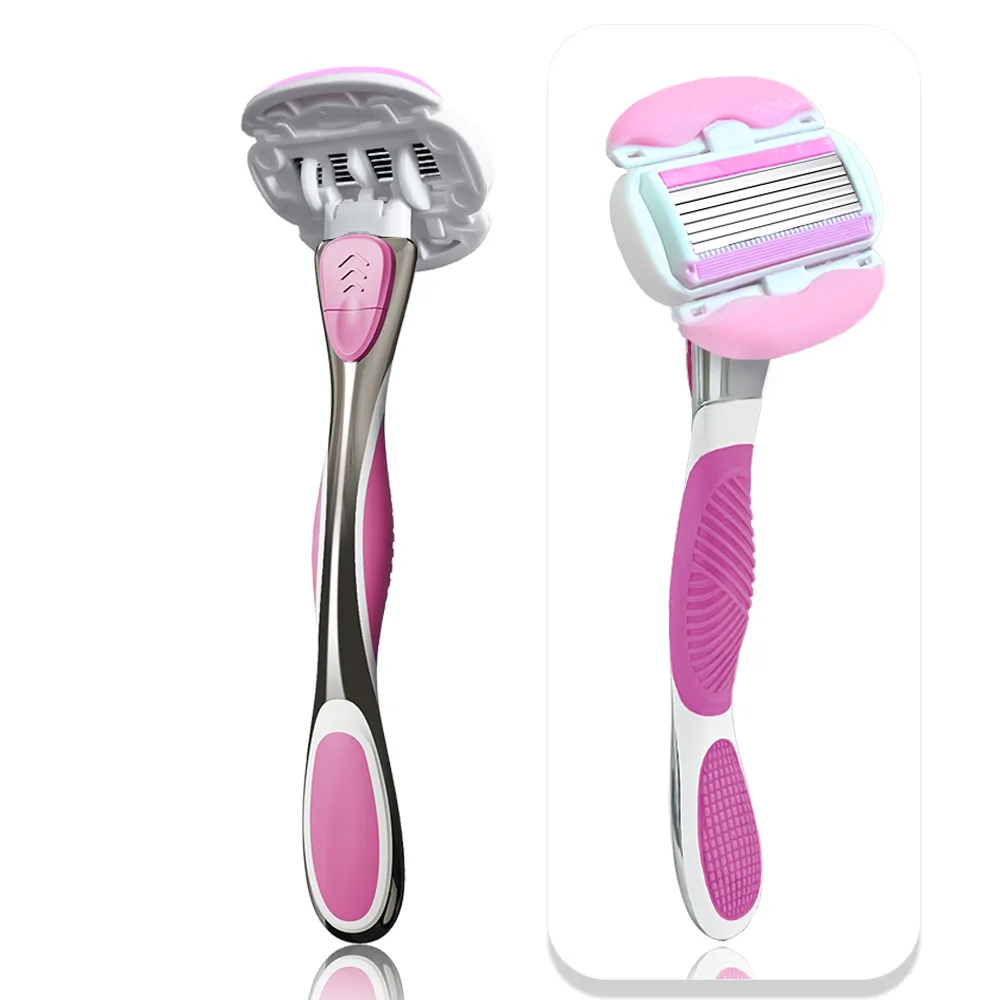 JOKMAE Metal Handle Shaver Safety Razor Set High Quality Women Razor Sharp Shaver For Female Leg Hair Removal Armpit Hair Razor