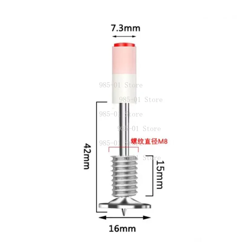 Mini Threaded Integrated Shooting Nail, M8 Expansion Bolt for Wall and Ceiling Fixing