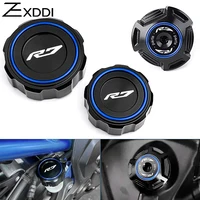 Para YAMAHA YZFR7 YZF-R7 R7 r7 2021-2023 2024 cubierta de depósito de cilindro de líquido de frenos delantero y trasero de motocicleta tapa de llenado de aceite de motor