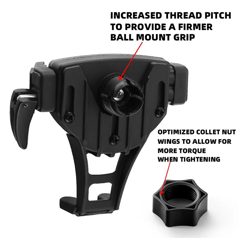 Perch Mount Offset Motorcycle Phone Holder Compatible For -Davidson Scrambler R Nine T GL1800 Gold Wing