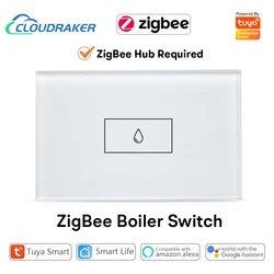 ZigBee Tuya Smart High Power Boiler Water Heater Switch 20A Relay Circuit Breaker APP Control Works with Alexa Google Home Siri