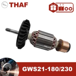 AC 220V 240V GWS21-180 GWS21-230 Armature Rotor For BOSCH Angle Grinder Spare Parts Grinder GWS 21-180 GWS 21-230