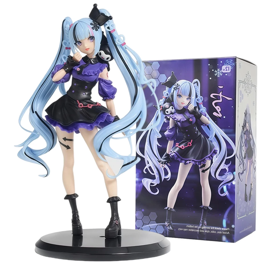 Neue Anime Hatsune Miku Utau Kasane Vocaloid Trio-Try-iT Vocaloid Actionfigur Modell Spielzeug Niedliches Action-Modell PVC Sammlerstück Geschenk