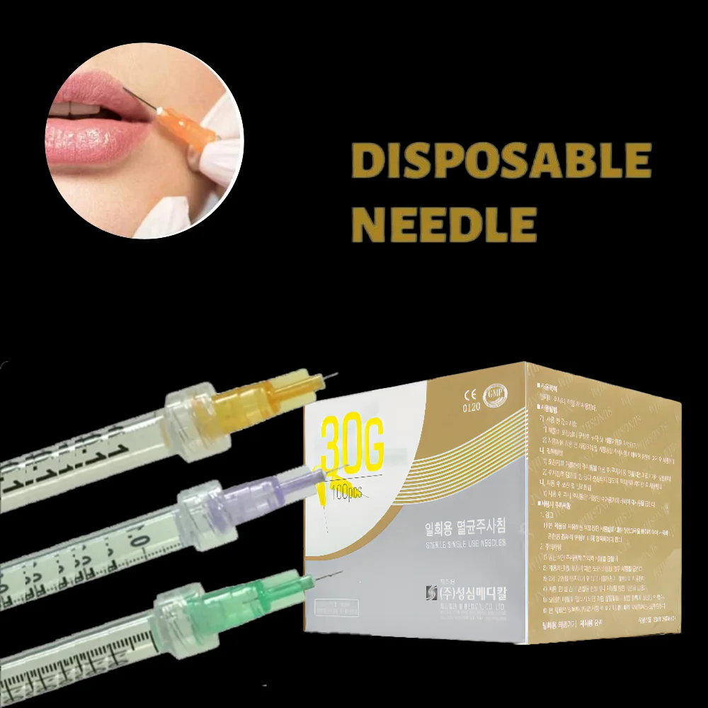 100 pcs  small needle ultra-fine syringe eyelid needle tool