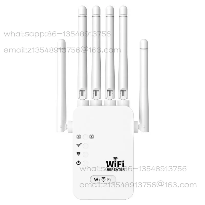 WiFi Signal Amplifier Repeater Six Antennas Wireless Network Expand 300 MB 1200 MB WiFi Booster