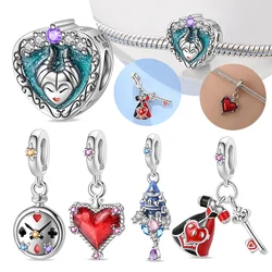 Silver 925 Fairy Tale World Series Pendant Evil Queen Charms Beads Fit Original Bracelet for Women Diy Fine Jewelry Gift