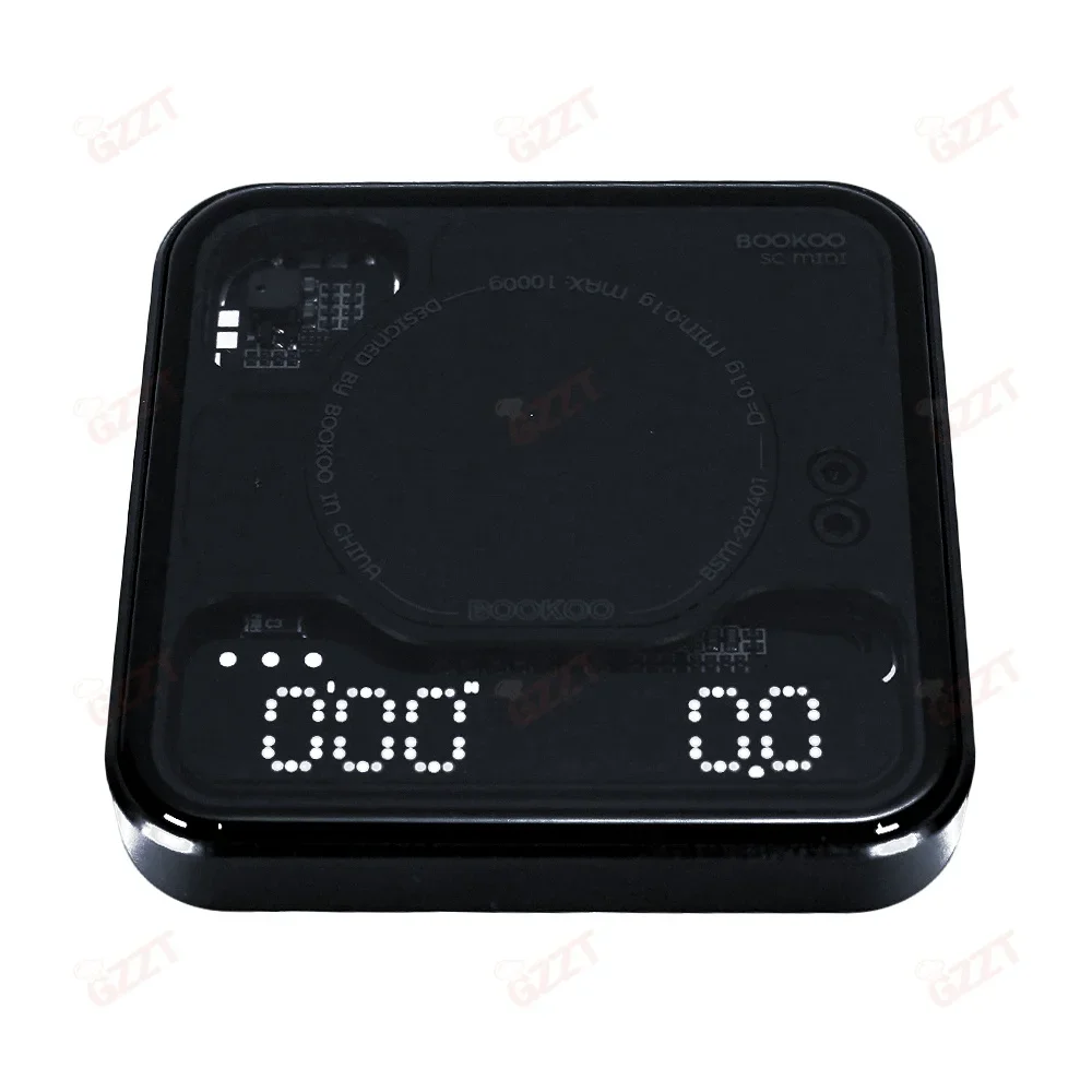 Smart Bluetooth Drip Espresso Led Screen Electronic Weighing Black Digital Mini Coffee Scale With Auto Timing Rechargeable