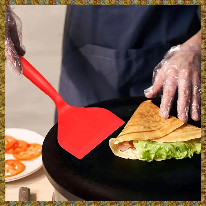 F-F シリコーンへらパンケーキシャベルオムレツへらターナー卵魚パンケーキキッチンスクレーパー