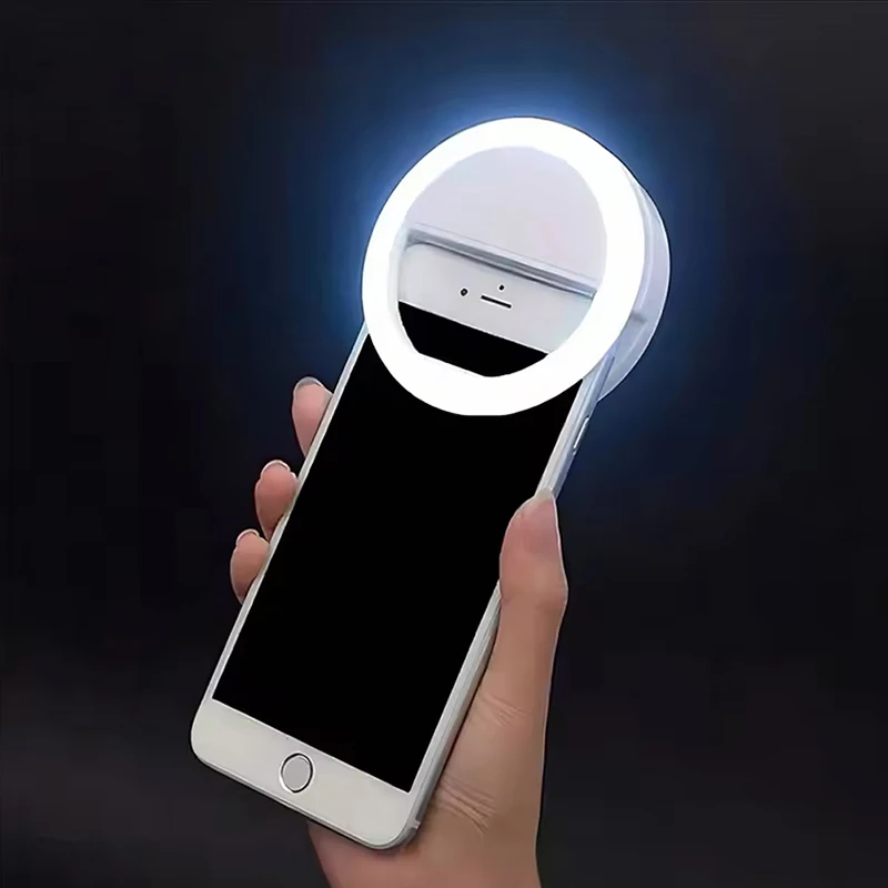 LED Selfie Ring ملء ضوء الهاتف الخليوي التقاط الصور البث المباشر الجمال Led 3 سرعة قابل للتعديل ملء مشبك الضوء للفيديو المباشر #1