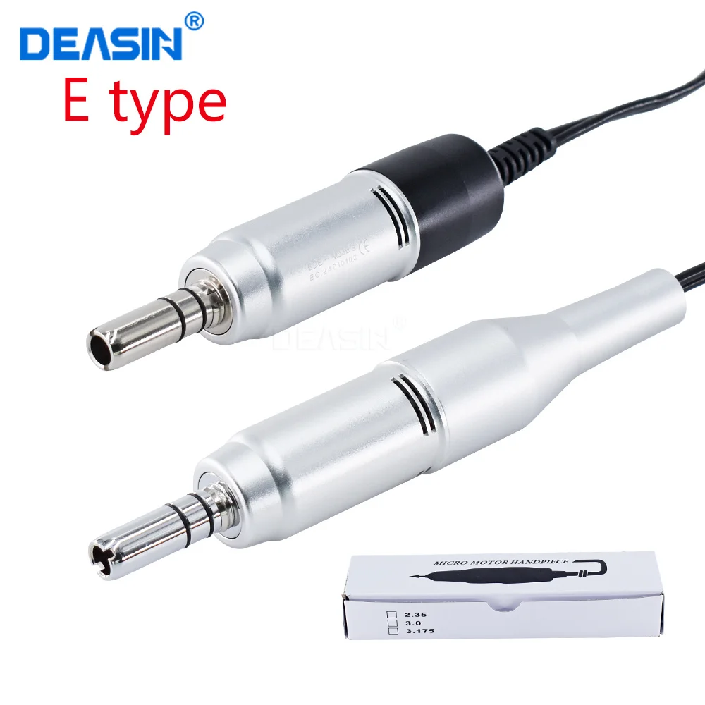 DEASIN Dental E-Type Micro Motor Micromotor Polishing Handpiece Handle 35000rpm For Marathon Machine Dentistry Lab Equipment