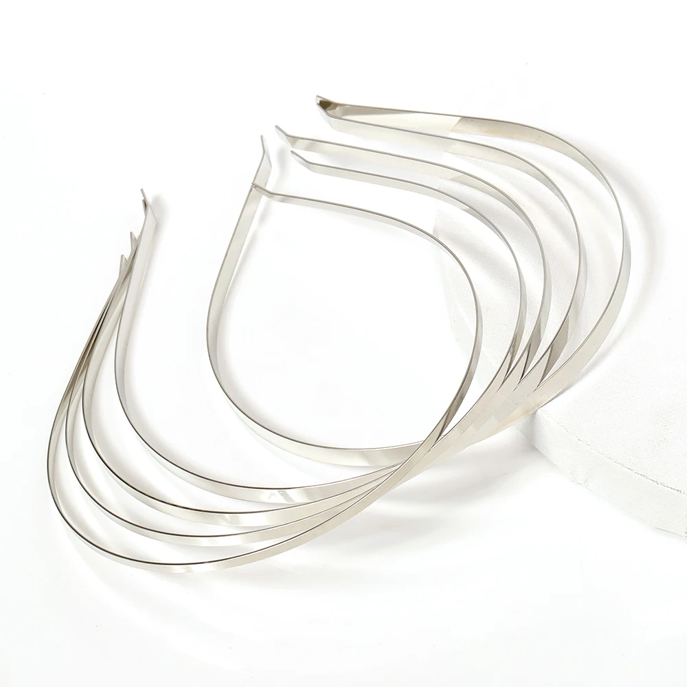 5pcs Blank Metal Headbands Hair Hoop Band for Jeweley Making DIY Findings