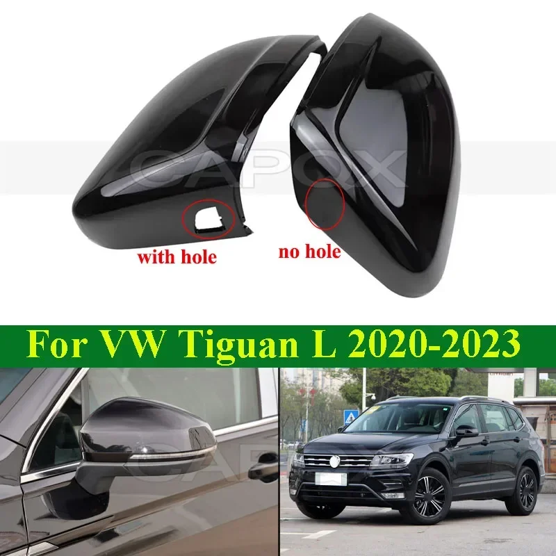 Obudowa lusterka wstecznego CAPQX do VW Tiguan L 2020-2023, osłona lusterka bocznego, obudowa lusterka