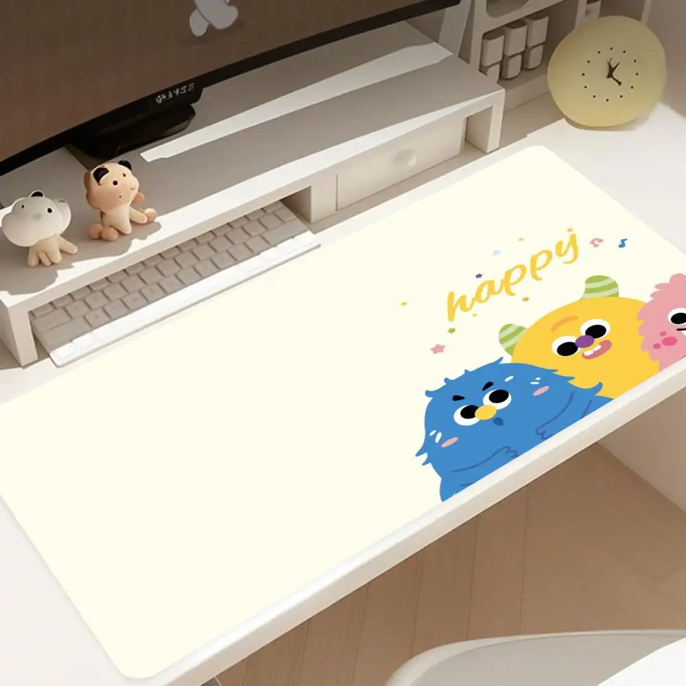 Fun Cartoon Monster Themed Mouse Pad - Non-Slip Rubber Base, Washable, Great for Work, Gaming & Office Use