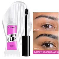 Gel de estilismo para cejas transparente, resistente al agua, maquillaje 3D de secado rápido, esculpir cejas naturales, ajuste de cejas salvajes, cosméticos de cera en Gel