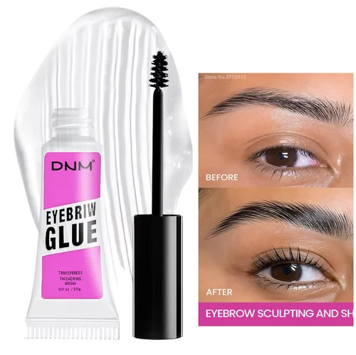 Gel de estilismo para cejas transparente, resistente al agua, maquillaje 3D de secado rápido, esculpir cejas naturales, ajuste de cejas salvajes, cosméticos de cera en Gel