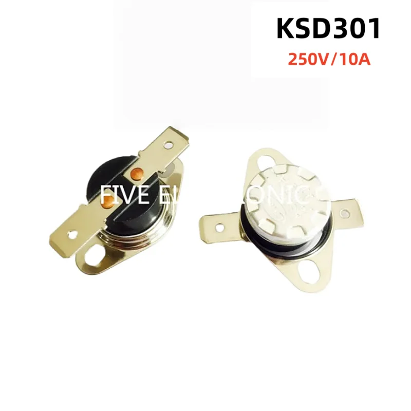 5pcs/Lot KSD301 Temperature Controller/Temperature Control Switch 45/50/80/90-150 Degrees 250V/10A Normally Closed/Normally Open