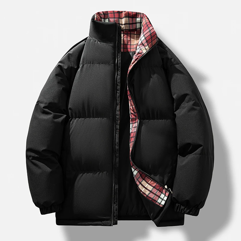 

Мужская и женская хлопковая куртка, утолщенная теплая куртка в стиле хлеба, корейская мода, унисекс, осенне-зимнее пальто для пар, мужская зимняя куртка-пуховик