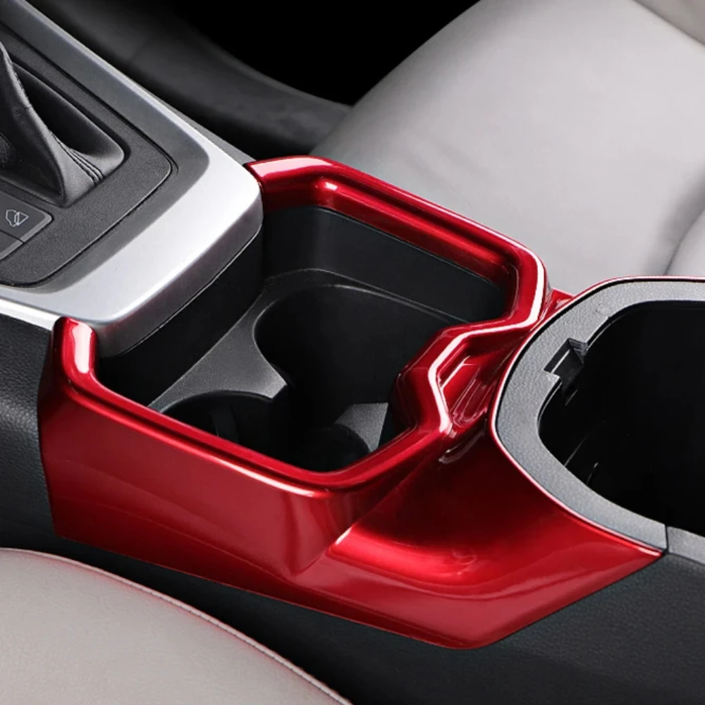 

Для Toyota Rav4 Xa50 2025 2024 2023 2022 2021 2020 2019 3d красный автомобильный центральный держатель для стакана с водой, рамка, наклейки, аксессуары для интерьера