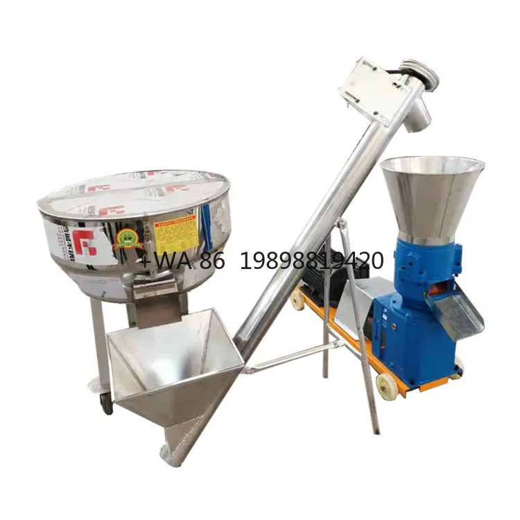 Line Small Feed Mill Plant Feed Processing Machine New Condition Animal Feed Production