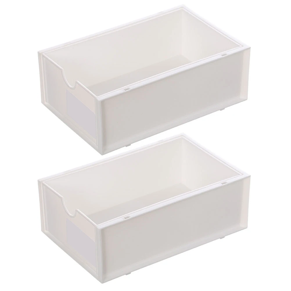

Drawer Type Storage Box Stackable Desktop Container Stationery Organizer PP Material Multi Purpose Cosmetics Jewelry Pen Holder
