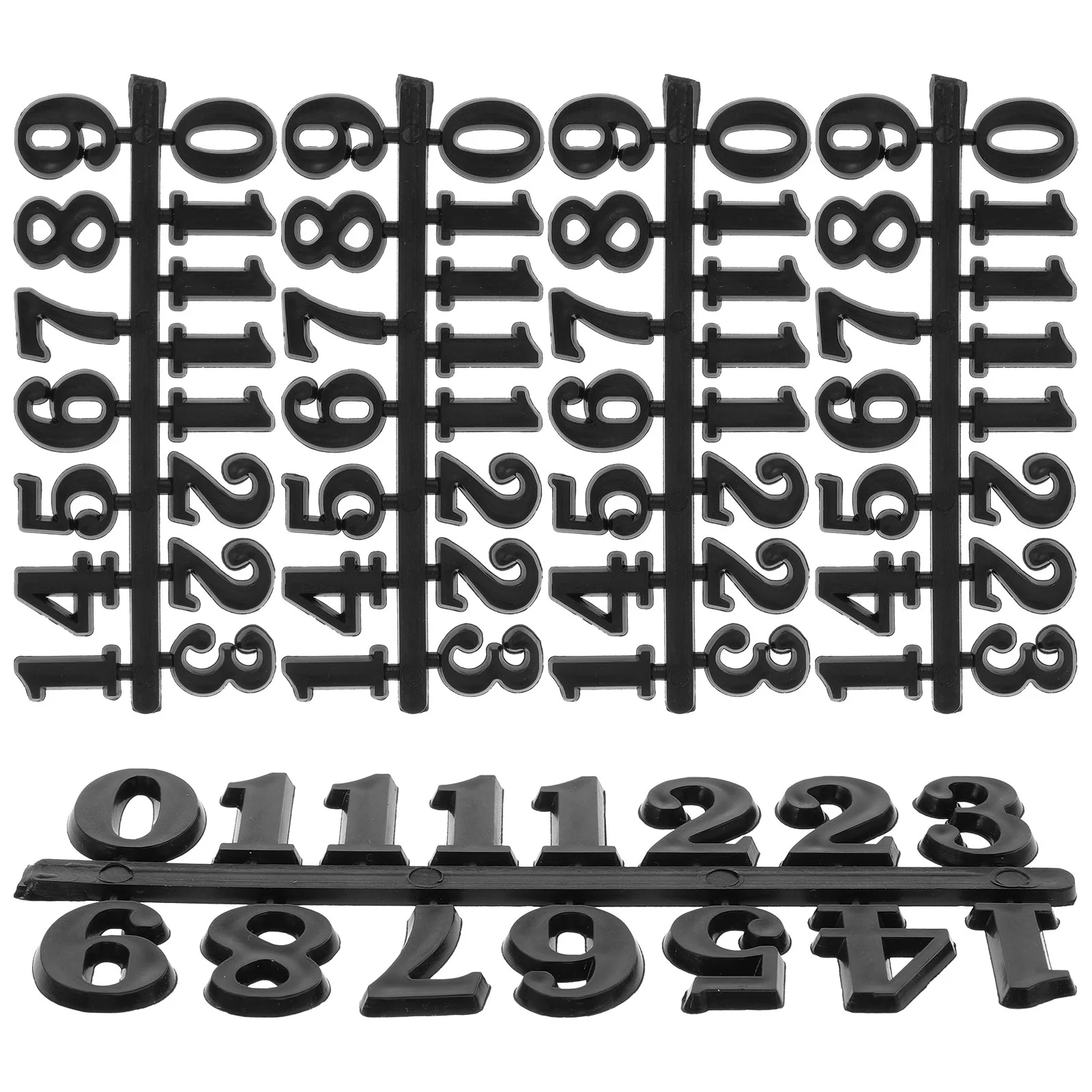 5 Sets Clock Number Plate DIY Numerals Arabic Accessories Accessory Repairing Numbers Digital Plastic Replacement