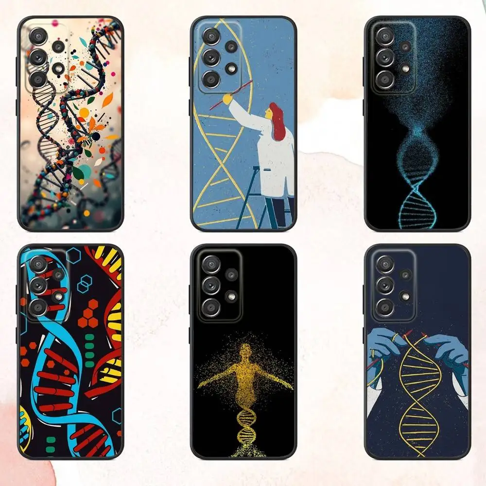 

Science DNA Biology Phone Case For Samsung S25,S24,S21,S22,S23,S30,Ultra,S20,Plus,Fe,Lite,Note,10,9,5G Black Cover