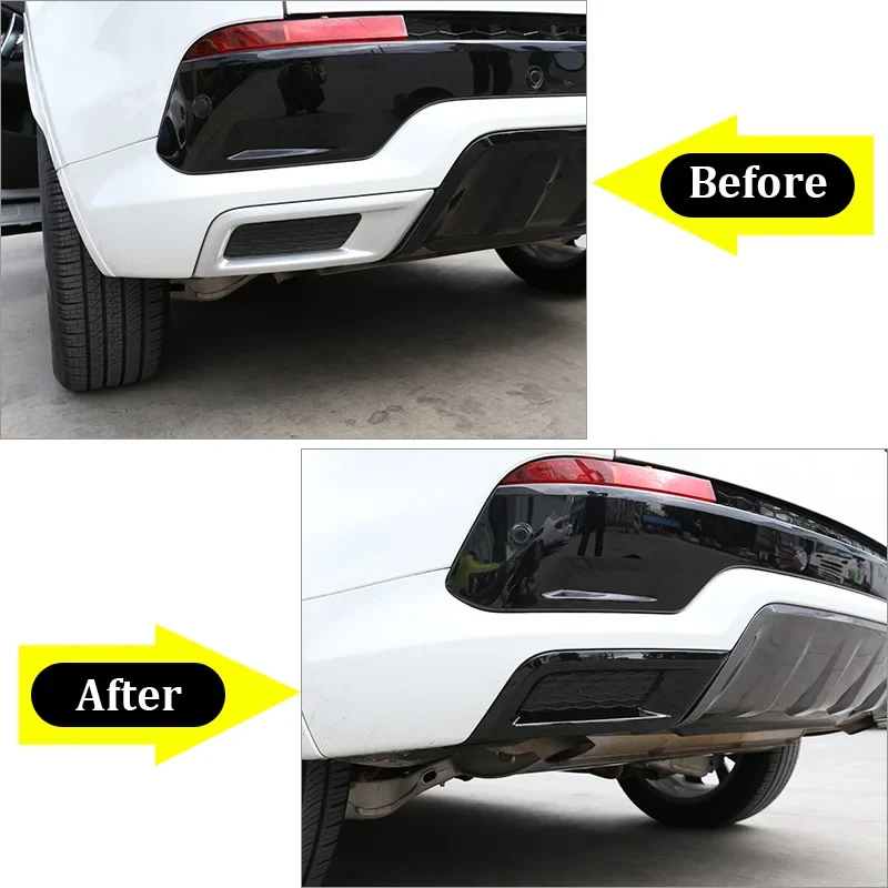 

Модифицированные аксессуары для задней горловины из АБС-пластика для Land Rover Discovery Sport 2020-2022, декоративная рамка для выхлопных труб автомобиля, серебристая