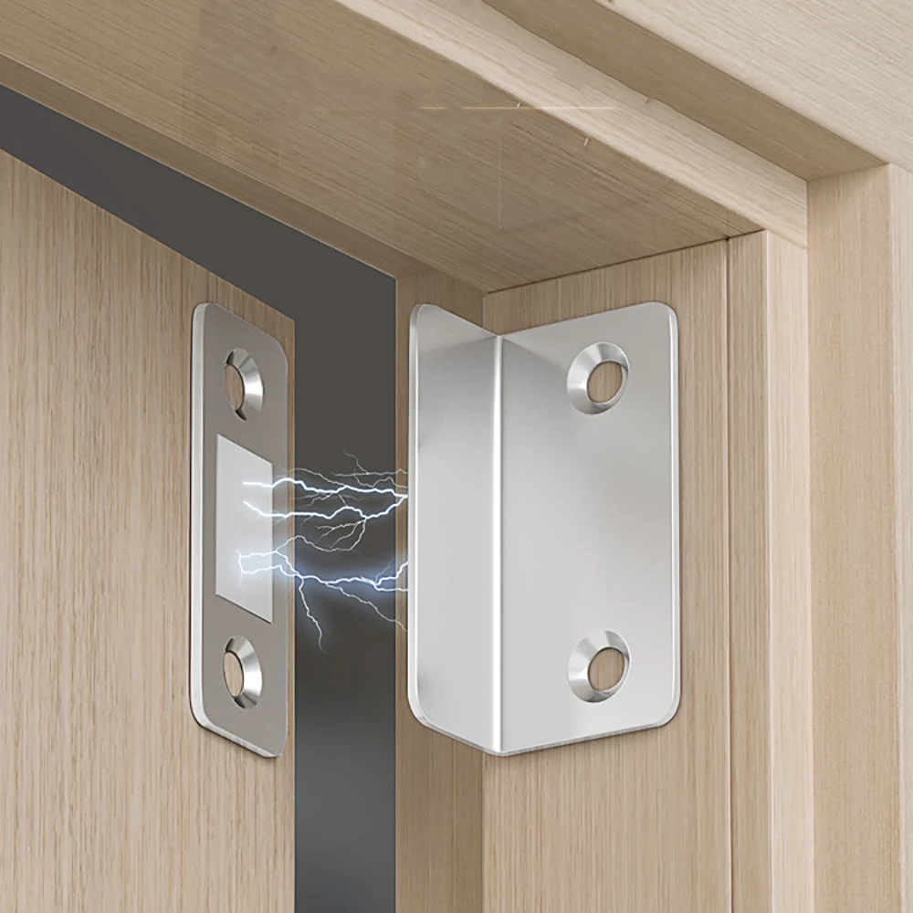 For Cupboard Furniture Hardware Magnetic Ultra Thin Catch Latch Cabinet Catches Strong Magnet Door Stops Door Closer With Screw