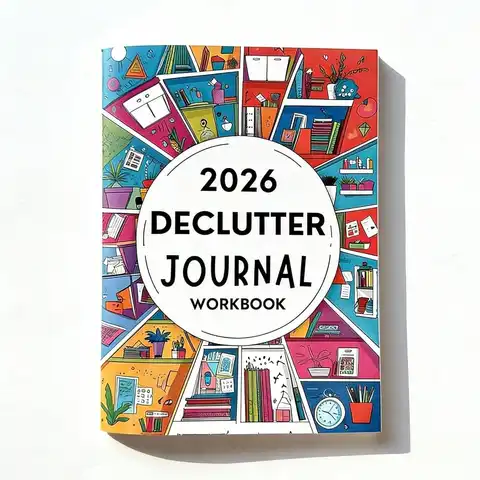 2026 Declutter & Organize Planner， Home & Personal Life Journal Workbook， New Year & Back to School Goal Setting Gift