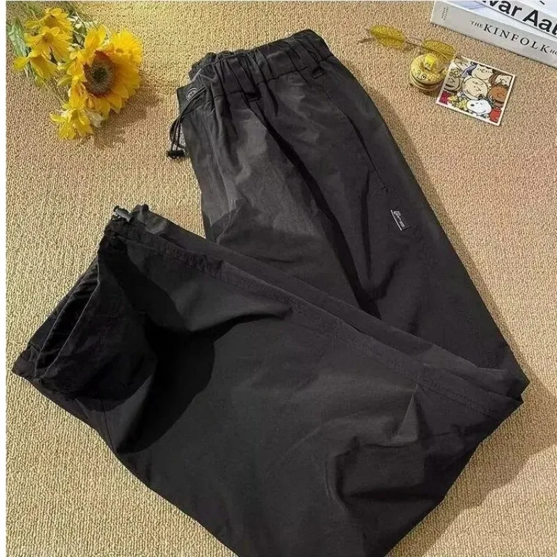 

Quick-drying Ice Silk Functional Mountaineering Jackets for Men Women American Trendy Workwear Summer Ankle-tie Casual Pants