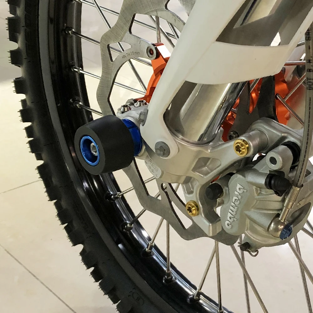 ل 2023 Husqvarna TE 300 FE 450 TE FE 501 450 350 300 250 150 125 TE 2016-2023 دراجة نارية المحور الأمامي الخلفي المنزلق تحطم منصات عدة