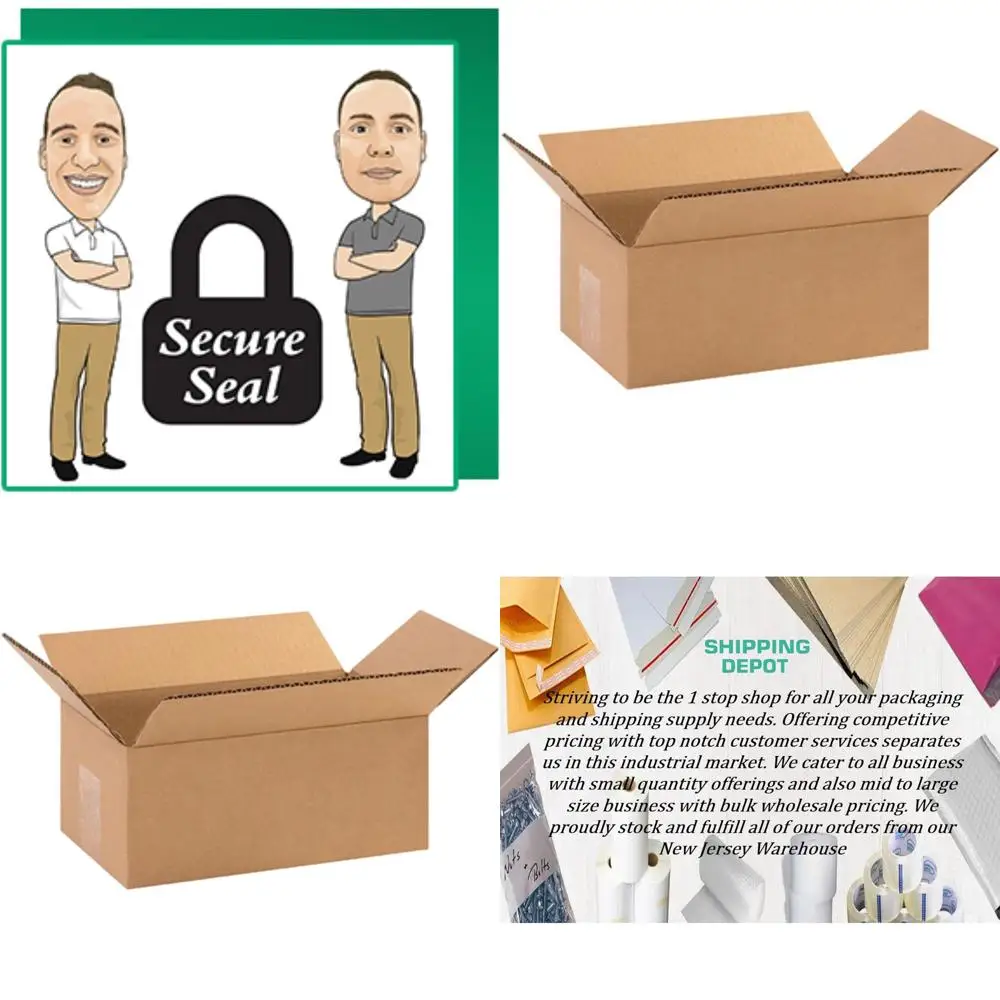 

100 Pack 10x6x4 Inch Corrugated Cardboard Boxes for Shipping, Packing, and Moving