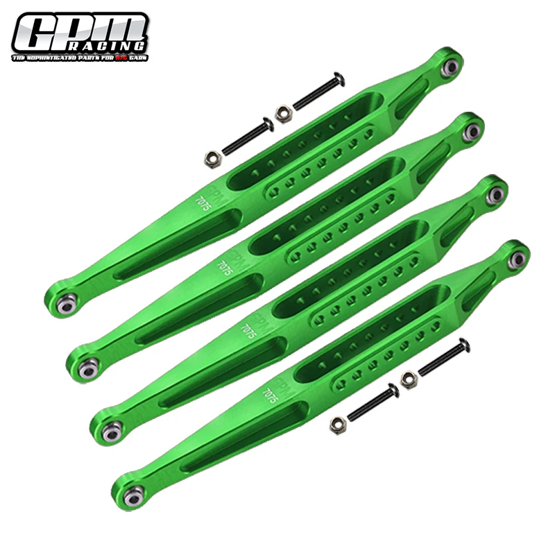 Juego de barra de enlace inferior de aleación GPM 7075 para camión monstruo de eje sólido LOSI 1/8 LMT LOS04021