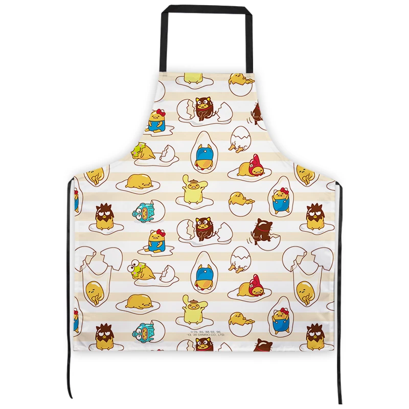 Sanrio Gudetama Kitchen Household Cooking Apron Men Women Oil-proof Waterproof Adult Waist Fashion Coffee Avental De Cozinha