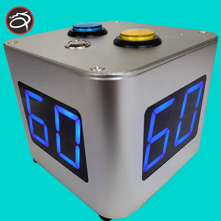 QIN LONG Luxury Texas Hold'em Match Countdown Timer 30/40/45/60/90 Seconds Automatic Metal Poker Game Timer
