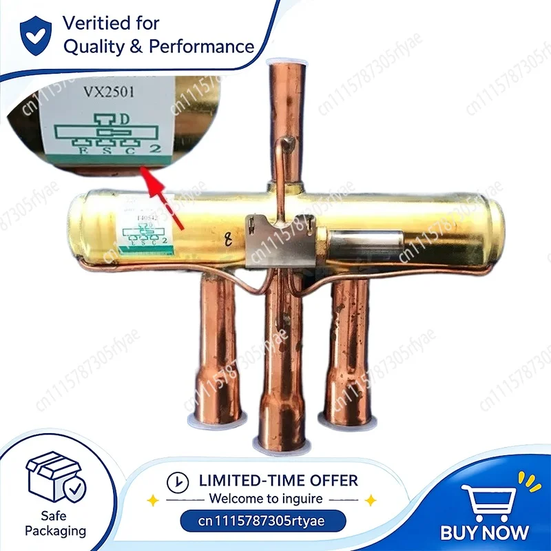 Air Conditioner Four‑Way Reversing Valve 1‑5P Heat Pump Water Heater Solenoid Coil Maintenance Replacement Parts