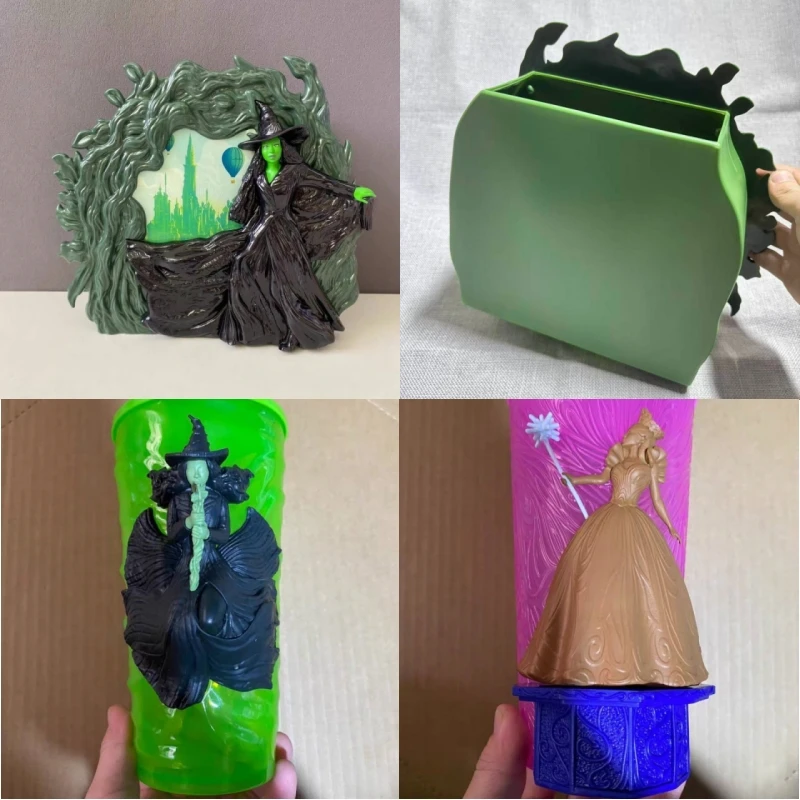 

Настоящие свободные товары Wicked Movie Merchandise Коробка для хранения чашек с водой Glinda — может быть с небольшими вкусами, не для совершенствований