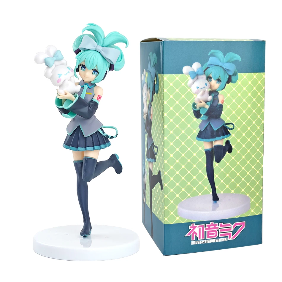 Hot Cute Hatsune Miku Anime Figure Exquisite Collectible PVC Model Kawaii Desktop Ornament Birthday Gift for Anime Fans