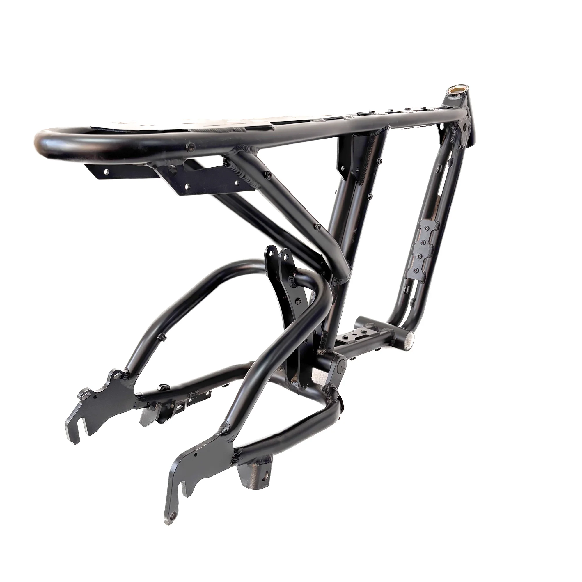 

20"Super bike Frame classic Retro two wheel fat tire made of Aluminum alloy bike thicken frame E-bike soft tail DIY bike frame