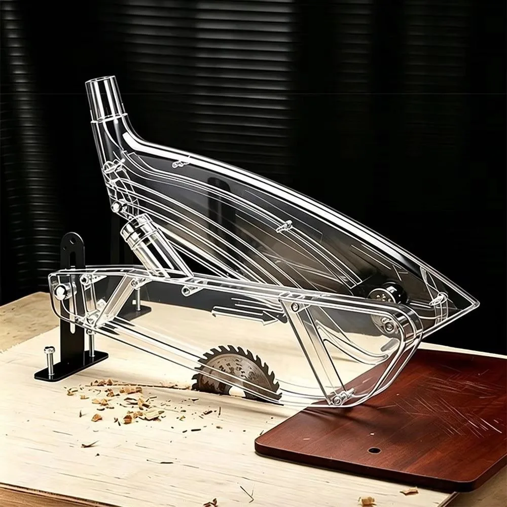 Anti-Dust Table Saw Protective Cover Universal Transparent Wood Router Safety Shell Clear Dispensing Tool Dust Guard Woodworking