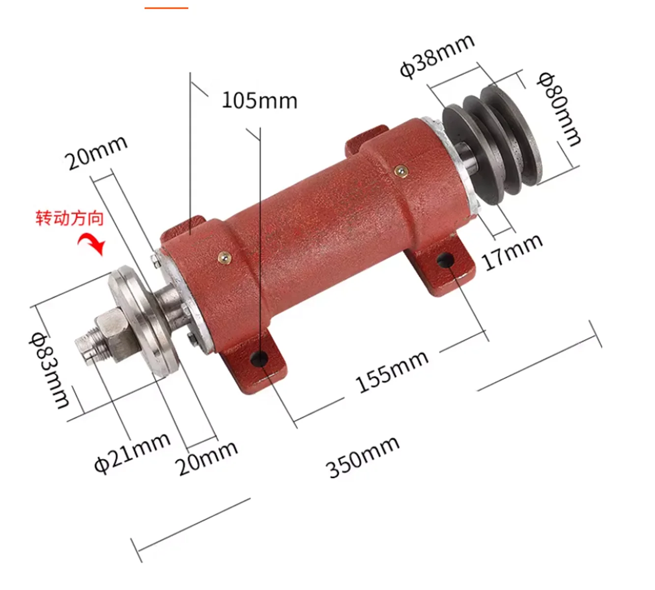 Woodworking machinery table saw 206 saw machine shaft assembly