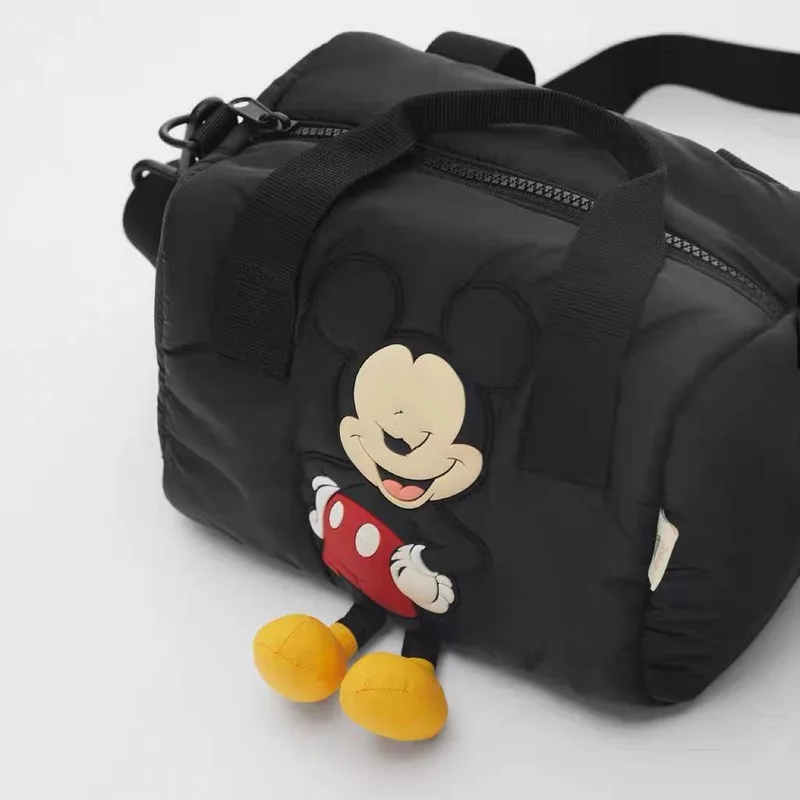 Cartoon Mickey Mouse Feet Bucket Bag Girl Disney Cartoon Mickey Mouse Slung Shoulder Bag Female Travel Storage Bag