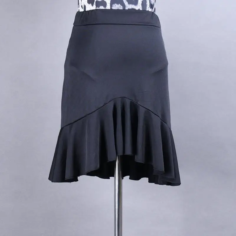 

Latin Dance Skirt Women Ruffled Dancing Short Skirt Professional Practise Clothing