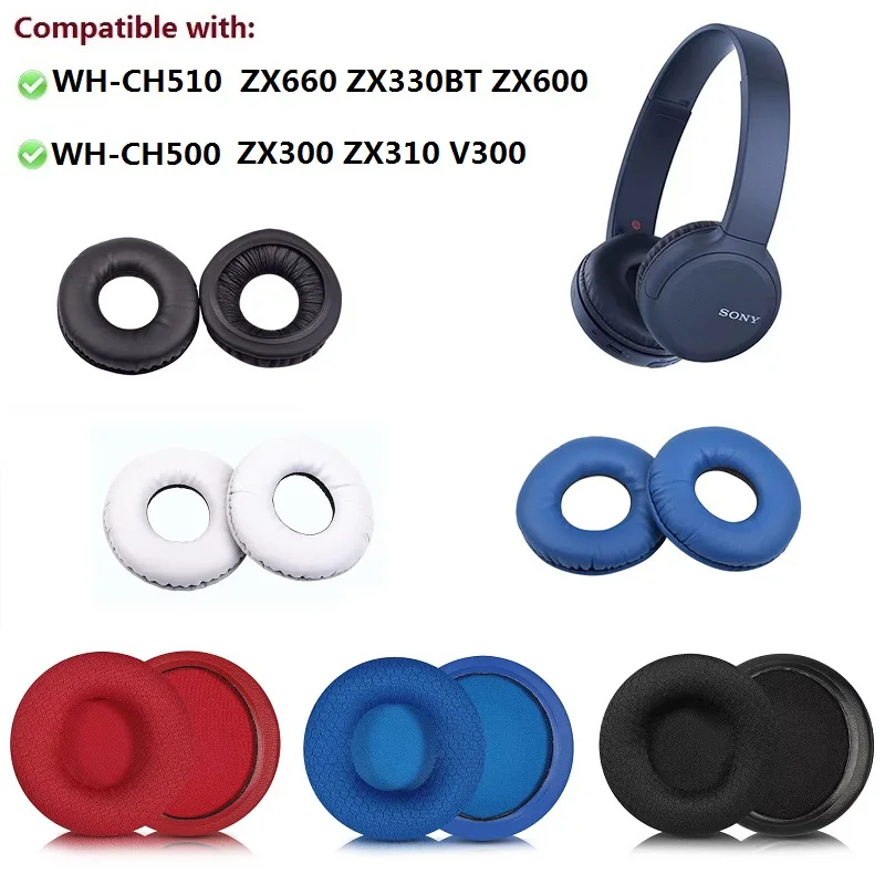 Ohrpolster für SONY WH-CH500 WH-CH510 ZX330BT ZX600 ZX660 ZX300 V300 V200 Kopfhörer Ersatz Ohrenschützer Ohrpolster Ohrpolster